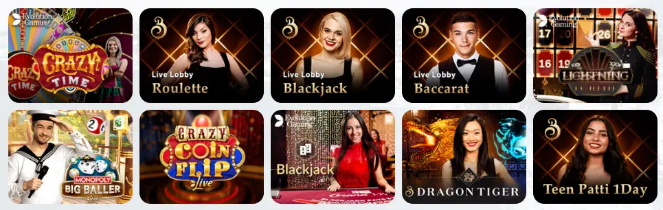 Giochi da casinò dal vivo BET1182 CASINO