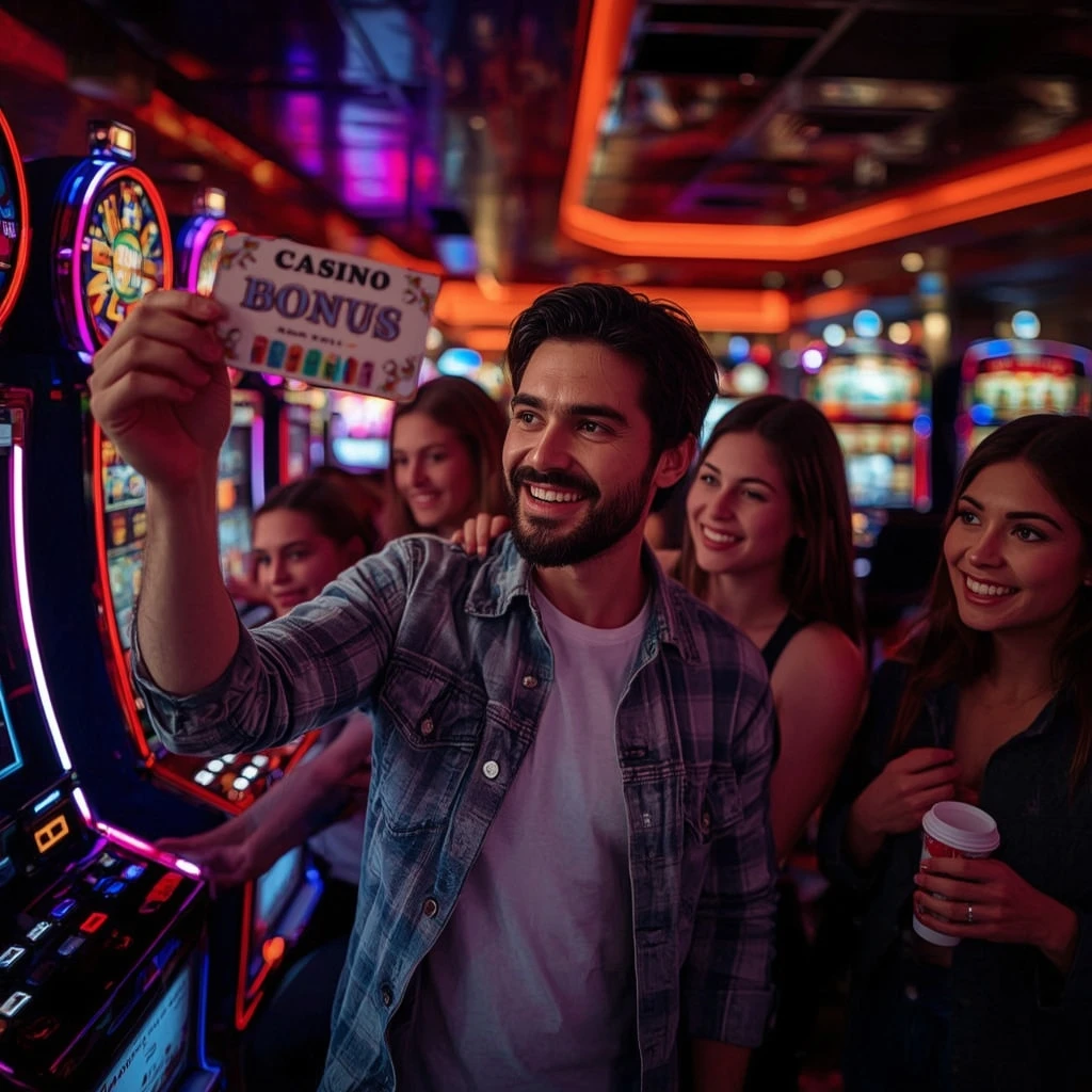 una persona con un bonus del casinò Bet1182 Casino